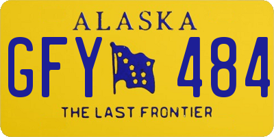 AK license plate GFY484