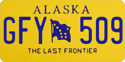 AK license plate GFY509