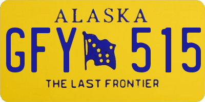AK license plate GFY515