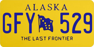AK license plate GFY529