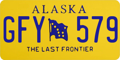 AK license plate GFY579