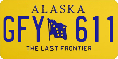 AK license plate GFY611