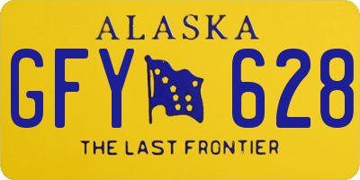 AK license plate GFY628