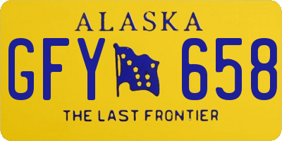AK license plate GFY658