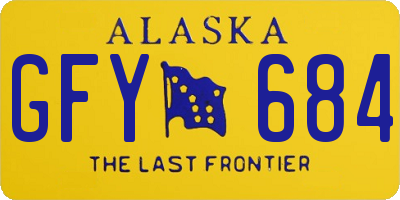 AK license plate GFY684