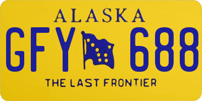 AK license plate GFY688