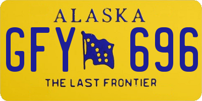 AK license plate GFY696