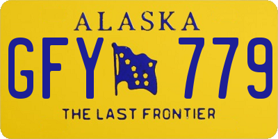 AK license plate GFY779