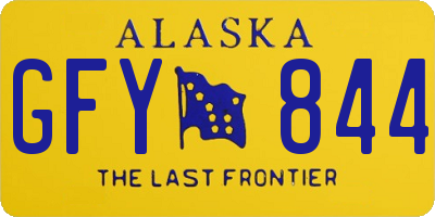 AK license plate GFY844