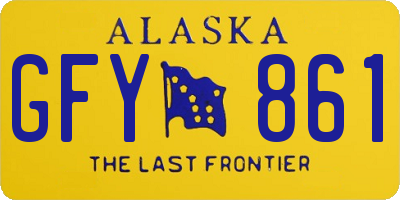 AK license plate GFY861