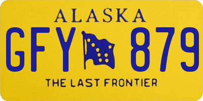 AK license plate GFY879