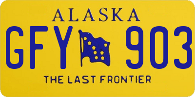 AK license plate GFY903