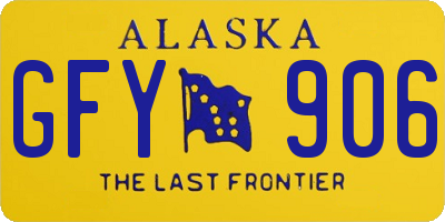 AK license plate GFY906
