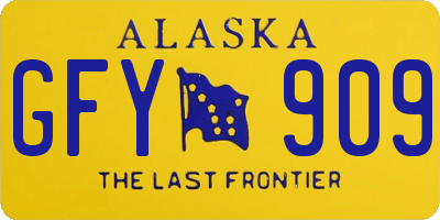AK license plate GFY909