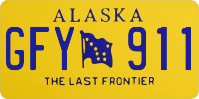 AK license plate GFY911