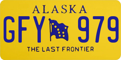 AK license plate GFY979