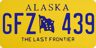 AK license plate GFZ439
