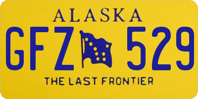 AK license plate GFZ529