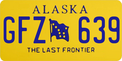 AK license plate GFZ639