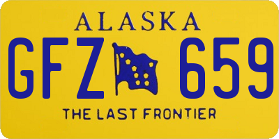AK license plate GFZ659