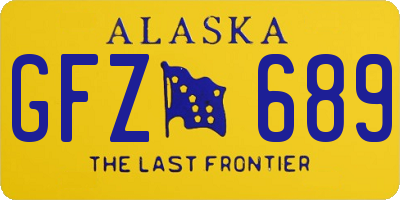 AK license plate GFZ689
