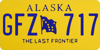 AK license plate GFZ717
