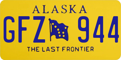 AK license plate GFZ944