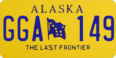 AK license plate GGA149