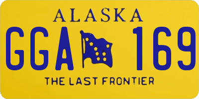AK license plate GGA169