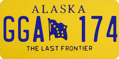 AK license plate GGA174