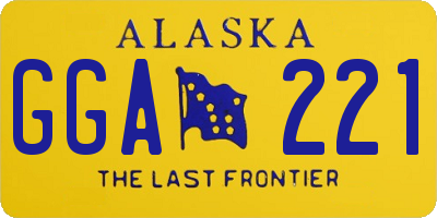 AK license plate GGA221