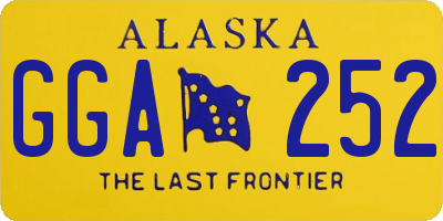 AK license plate GGA252