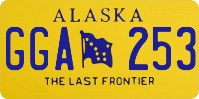 AK license plate GGA253