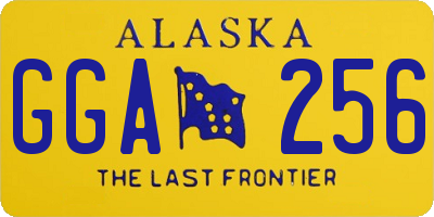 AK license plate GGA256
