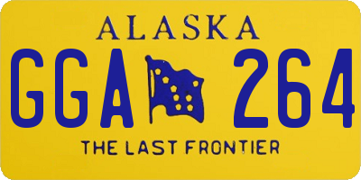 AK license plate GGA264