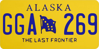 AK license plate GGA269
