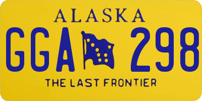 AK license plate GGA298