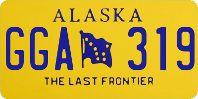 AK license plate GGA319