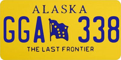 AK license plate GGA338