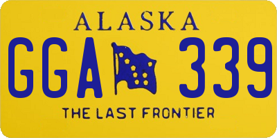 AK license plate GGA339