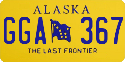 AK license plate GGA367