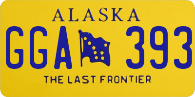 AK license plate GGA393