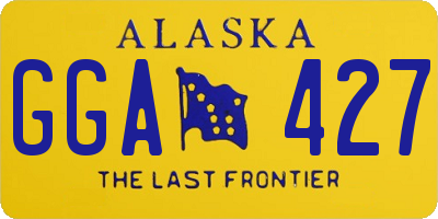 AK license plate GGA427