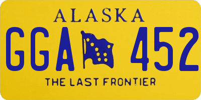 AK license plate GGA452