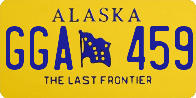 AK license plate GGA459