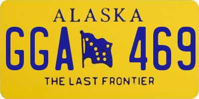 AK license plate GGA469