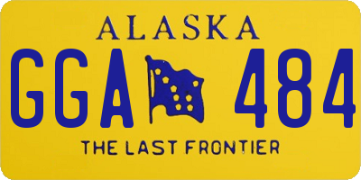 AK license plate GGA484