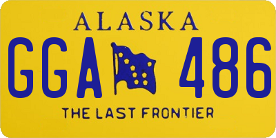 AK license plate GGA486