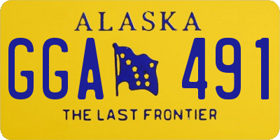 AK license plate GGA491