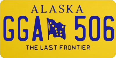 AK license plate GGA506